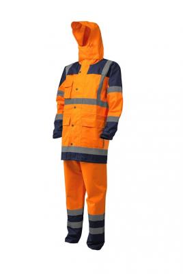 HYDRA HI-VIS PE esőöltöny narancs/kék 1.