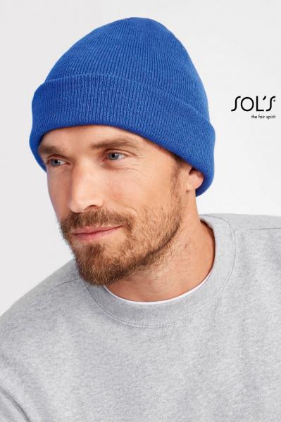 pittsburgh - solid-colour beanie with cuffed desig 1.