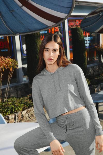 women's tri-blend cropped hoodie 1.